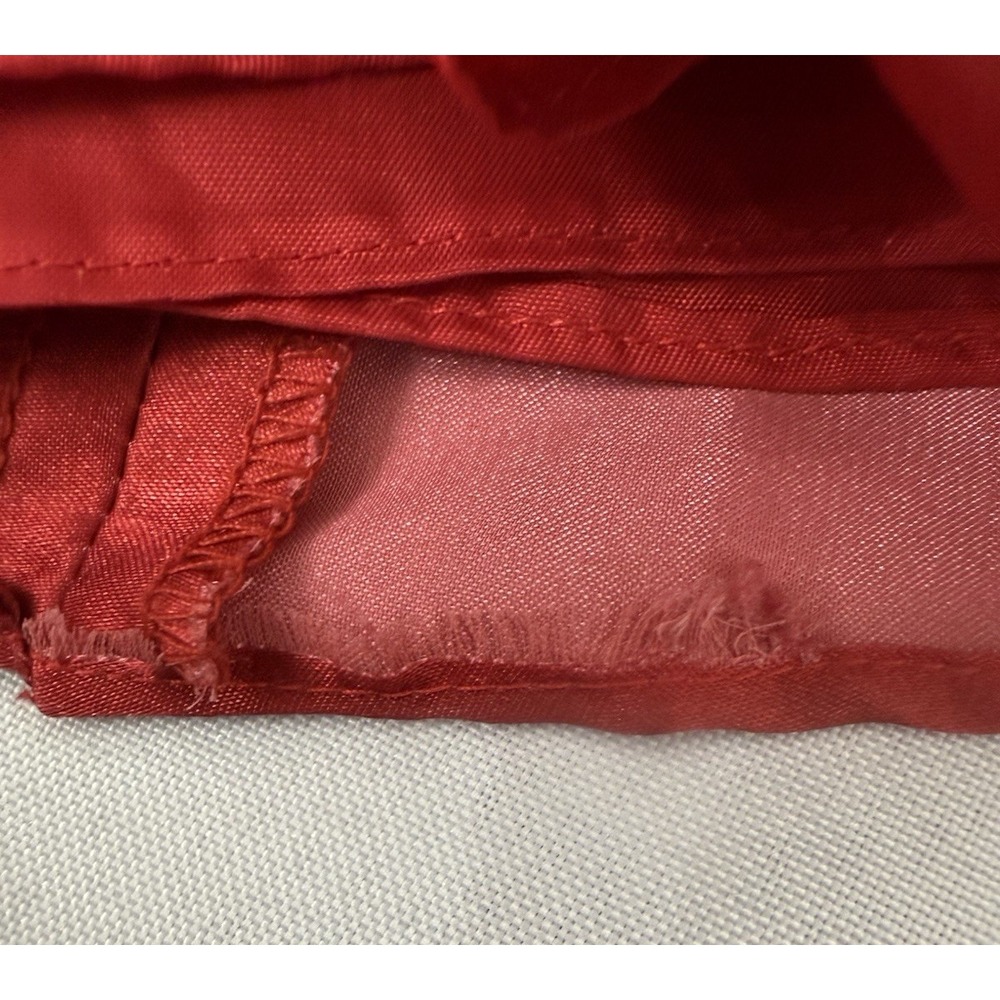 VTG Y2K Cache Red Pink Ombre Beaded Gown Dress Mesh Overlay Womens Size 4 FLAWS - Picture 16 of 16